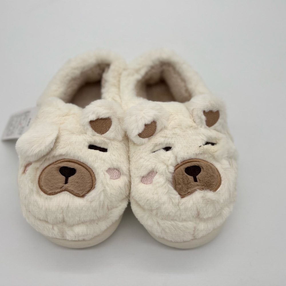 Patti Duck Dog Slippers Warm Winter Slides Soft Plush Men/Women Sz 8